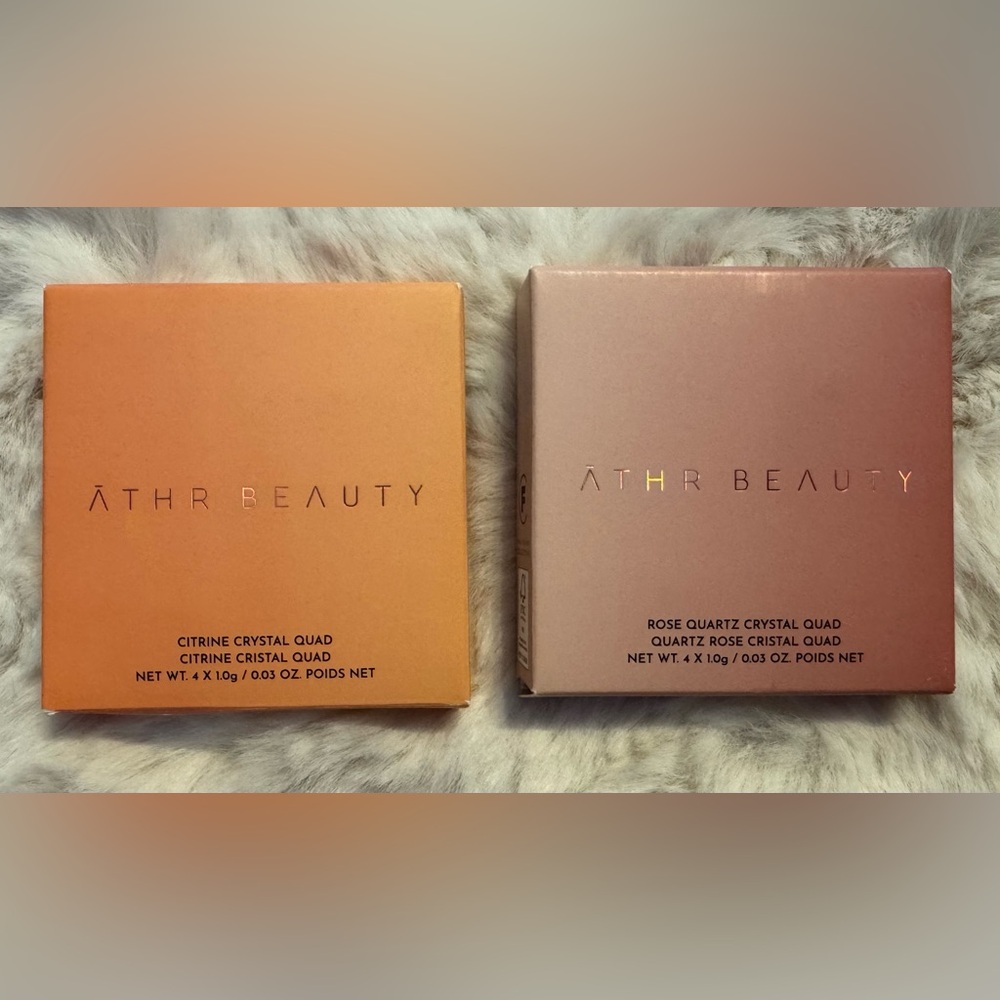 Āthr Beauty Citrine and Rose Quartz Crystal Quad